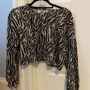 Zebra Print Long Sleeve